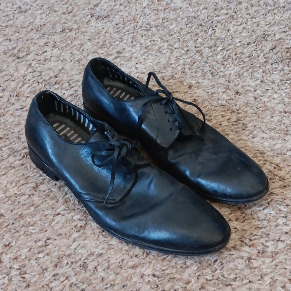 Dolce & Gabbana Mens Leather Lace Dress Shoes Size 7.5